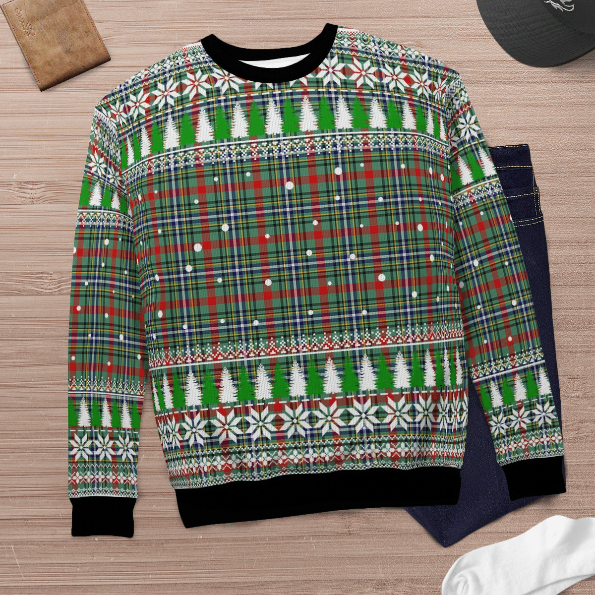 Clan Bisset 2 Tartan Christmas Ugly Sweater GN77 Bisset 2 Tartan Tartan Ugly Sweater   