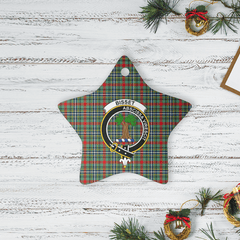 Clan Bisset 2 Tartan Crest Star Ceramic Ornament TI22 Bisset 2 Tartan Tartan Christmas   