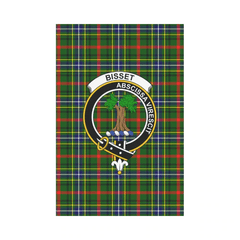 Clan Bisset Tartan Crest Garden Flag LE72 Clan Bisset Tartan Today   