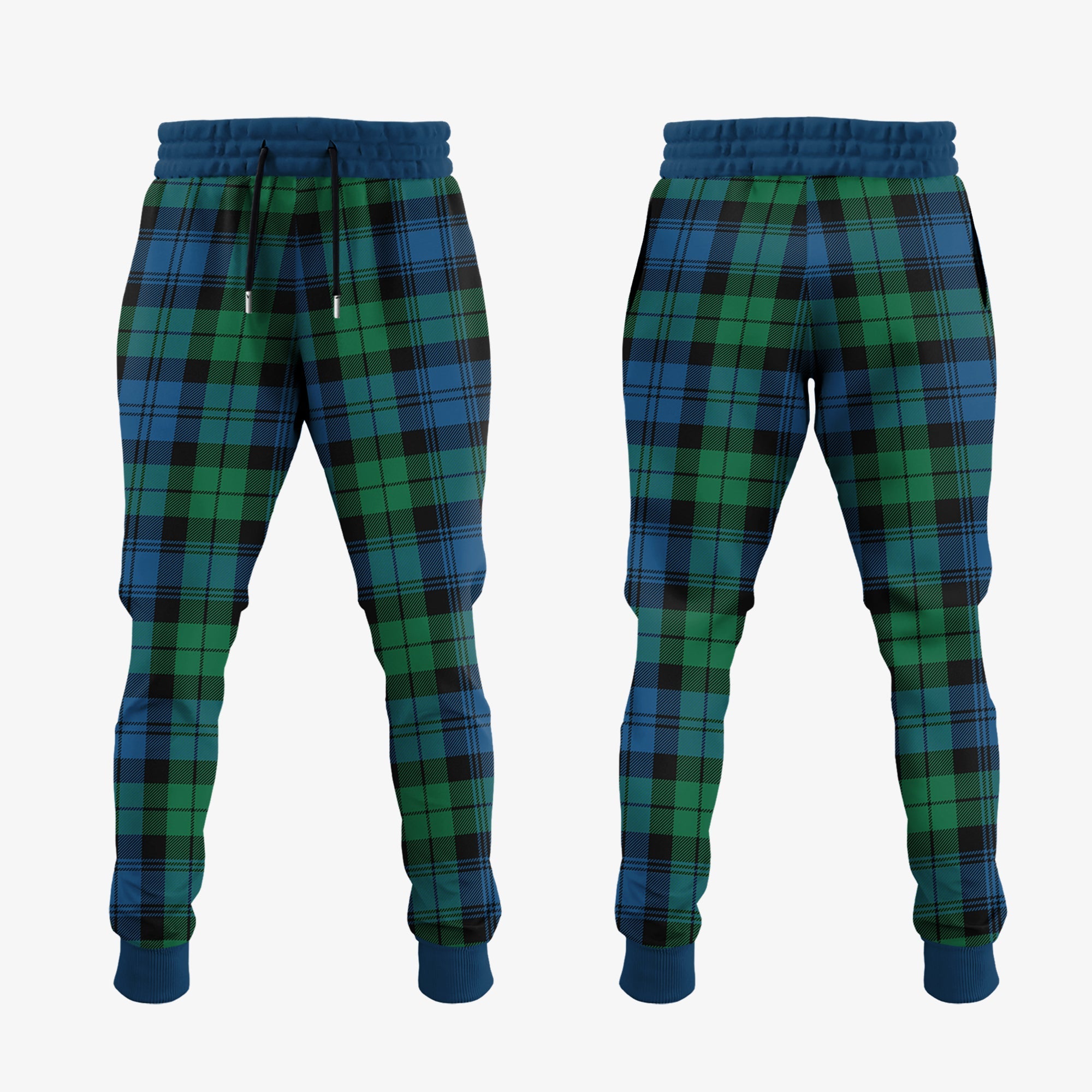 Clan Black Watch Ancient Tartan Crest Jogger Sweatpants BX74 Clan Hall Tartan Today   