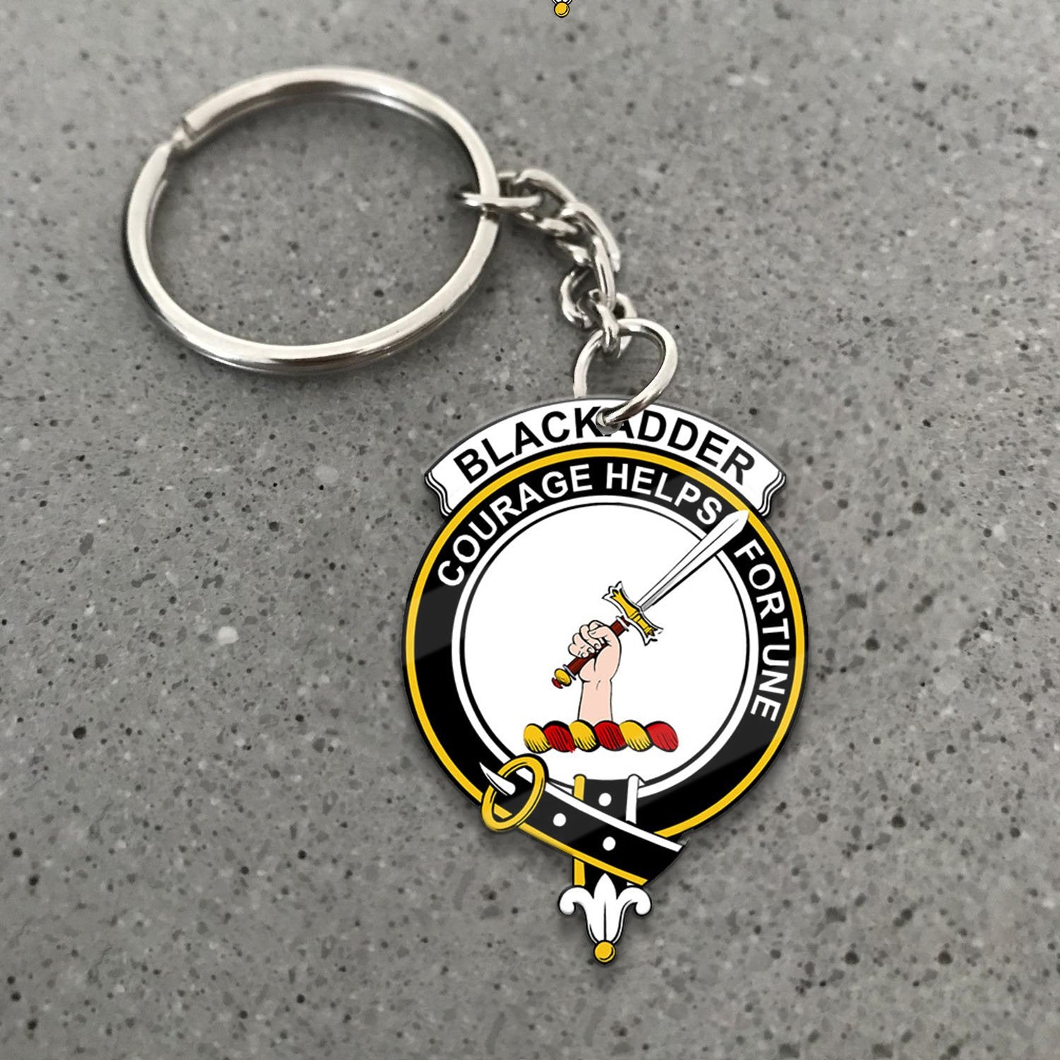 Clan Blackadder Tartan Crest Keychain XM46 Clan Blackadder Tartan Today   