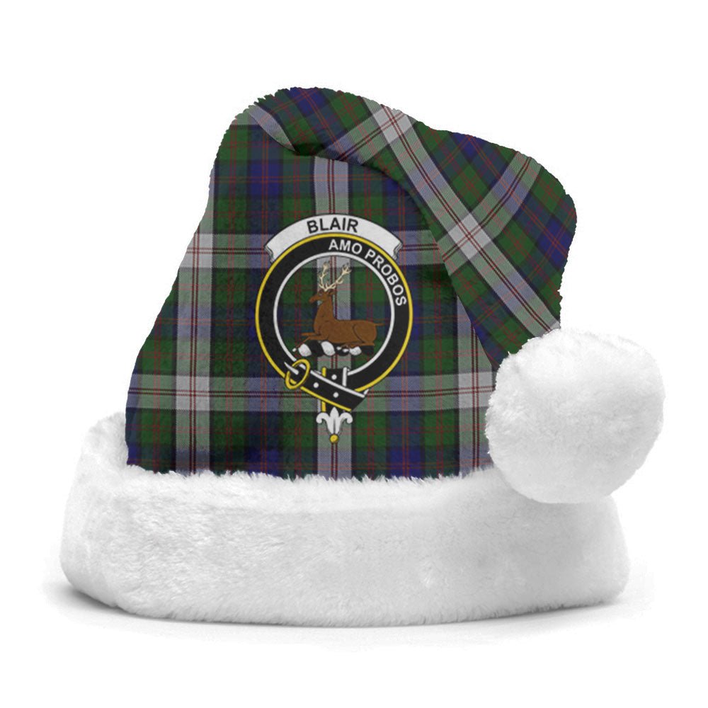 Clan Blair Dress Tartan Crest Christmas Santa Hat OU24 Blair Dress Tartan Tartan Santa Hat   