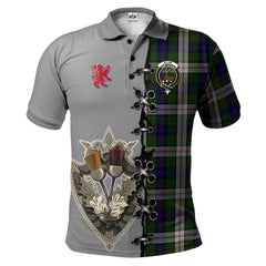 Clan Blair Dress Tartan Polo Shirt - Lion Rampant And Celtic Thistle Style FF65 Blair Dress Tartan Tartan Polo   