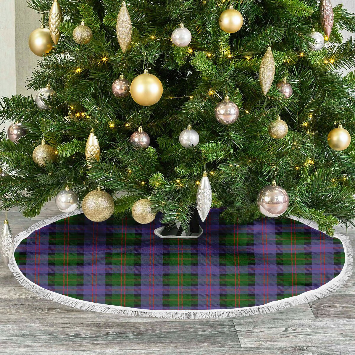 Clan Blair Modern Tartan Christmas Tree Skirt GB63 Blair Modern Tartan Tartan Christmas   