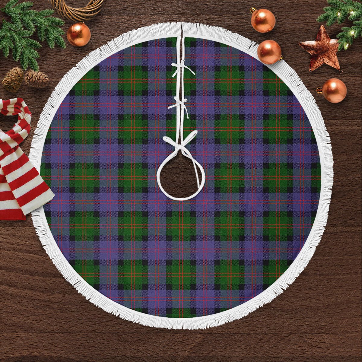 Clan Blair Modern Tartan Christmas Tree Skirt GB63 Blair Modern Tartan Tartan Christmas   