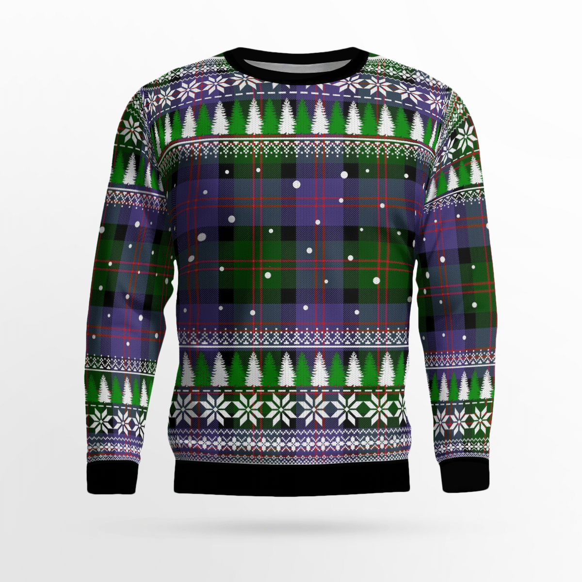 Clan Blair Modern Tartan Christmas Ugly Sweater EK73 Blair Modern Tartan Tartan Ugly Sweater   