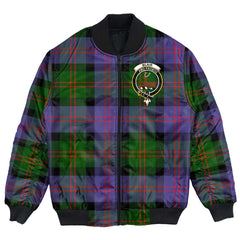 Clan Blair Modern Tartan Crest Bomber Jacket EV18 Blair Modern Tartan Tartan Bomber Jacket   