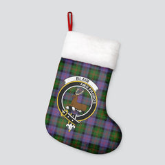 Clan Blair Modern Tartan Crest Christmas Stocking VM60 Blair Modern Tartan Tartan Stocking   