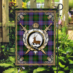 Clan Blair Modern Tartan Crest Garden Flag  - Celtic Thistle  PK39 Clan Blair Tartan Today   