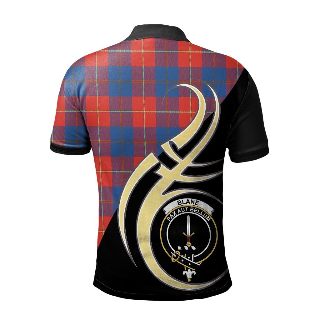 Clan Blane Tartan Polo Shirt - Believe In Me Style MJ94 Blane Tartan Tartan Polo   