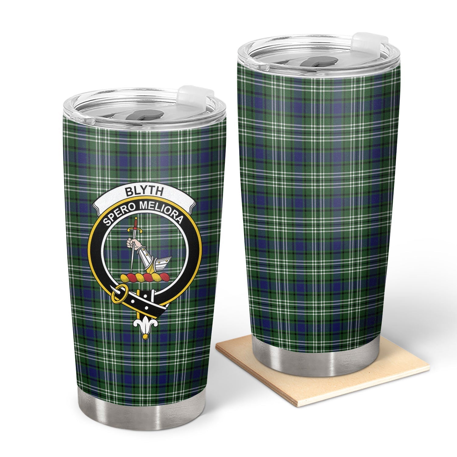 Clan Blyth Tartan Crest Tumbler TG47 Clan Blyth Tartan Today   