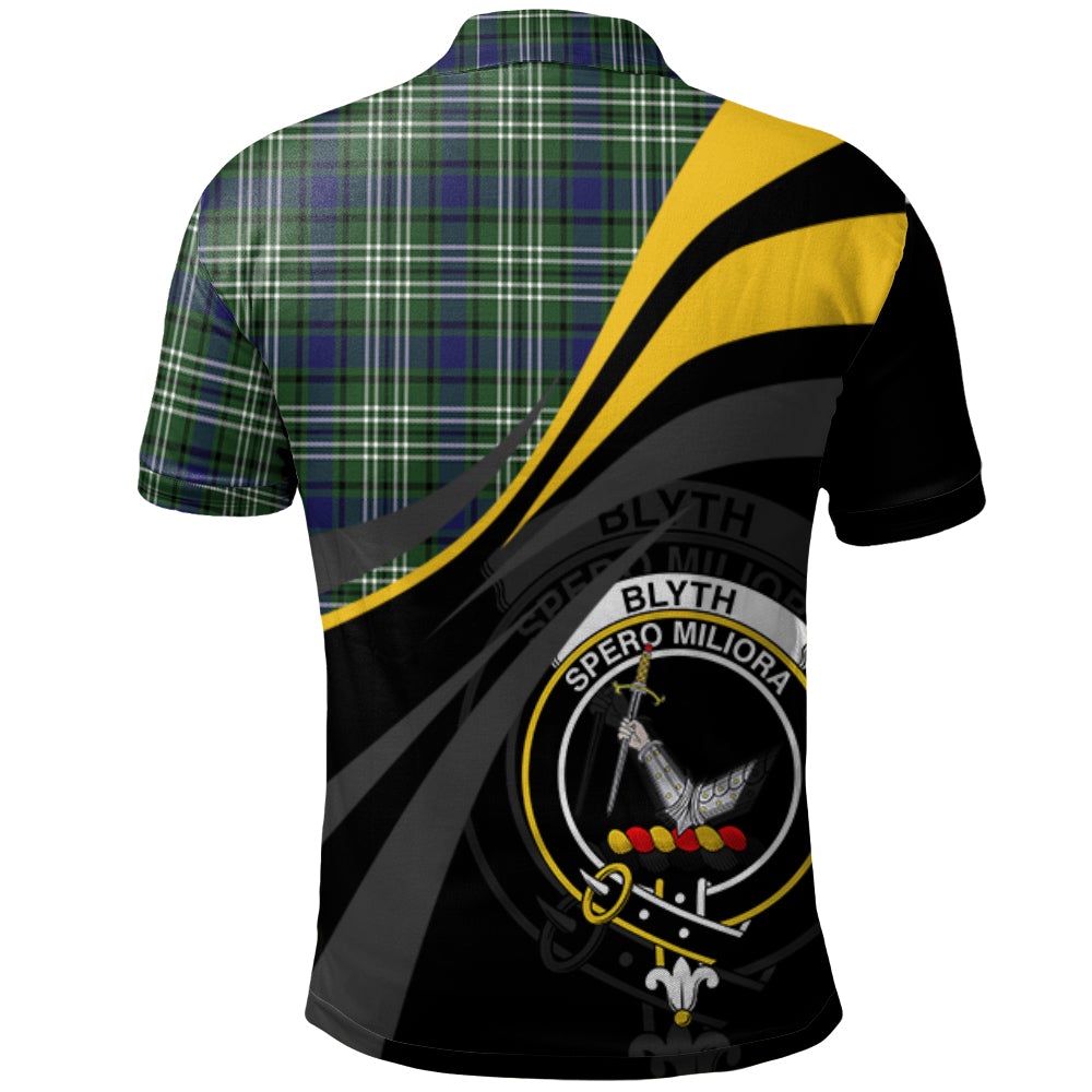 Clan Blyth Tartan Polo Shirt - Royal Coat Of Arms Style TO10 Blyth Tartan Tartan Polo   