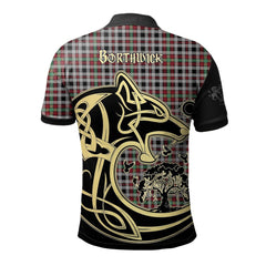 Clan Borthwick Ancient Tartan Polo Shirt Viking Wolf VI82 Borthwick Ancient Tartan Tartan Polo   