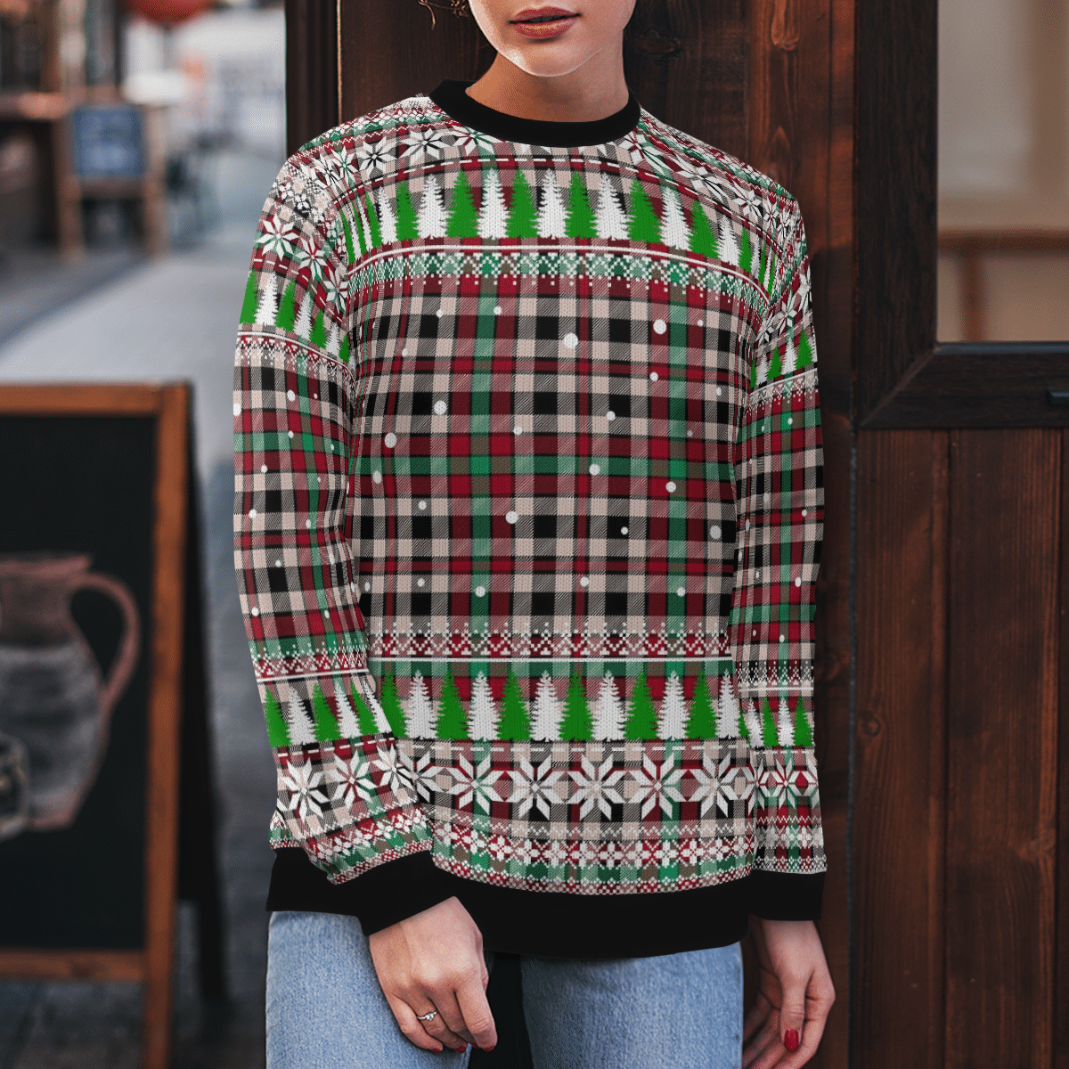 Clan Borthwick Dress Ancient Tartan Christmas Ugly Sweater MK42 Borthwick Dress Ancient Tartan Tartan Ugly Sweater   