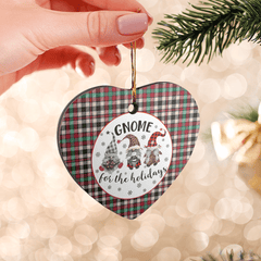 Clan Borthwick Dress Ancient Tartan Gnome Heart Ceramic Ornament GO22 Borthwick Dress Ancient Tartan Gnome Tartan Christmas   