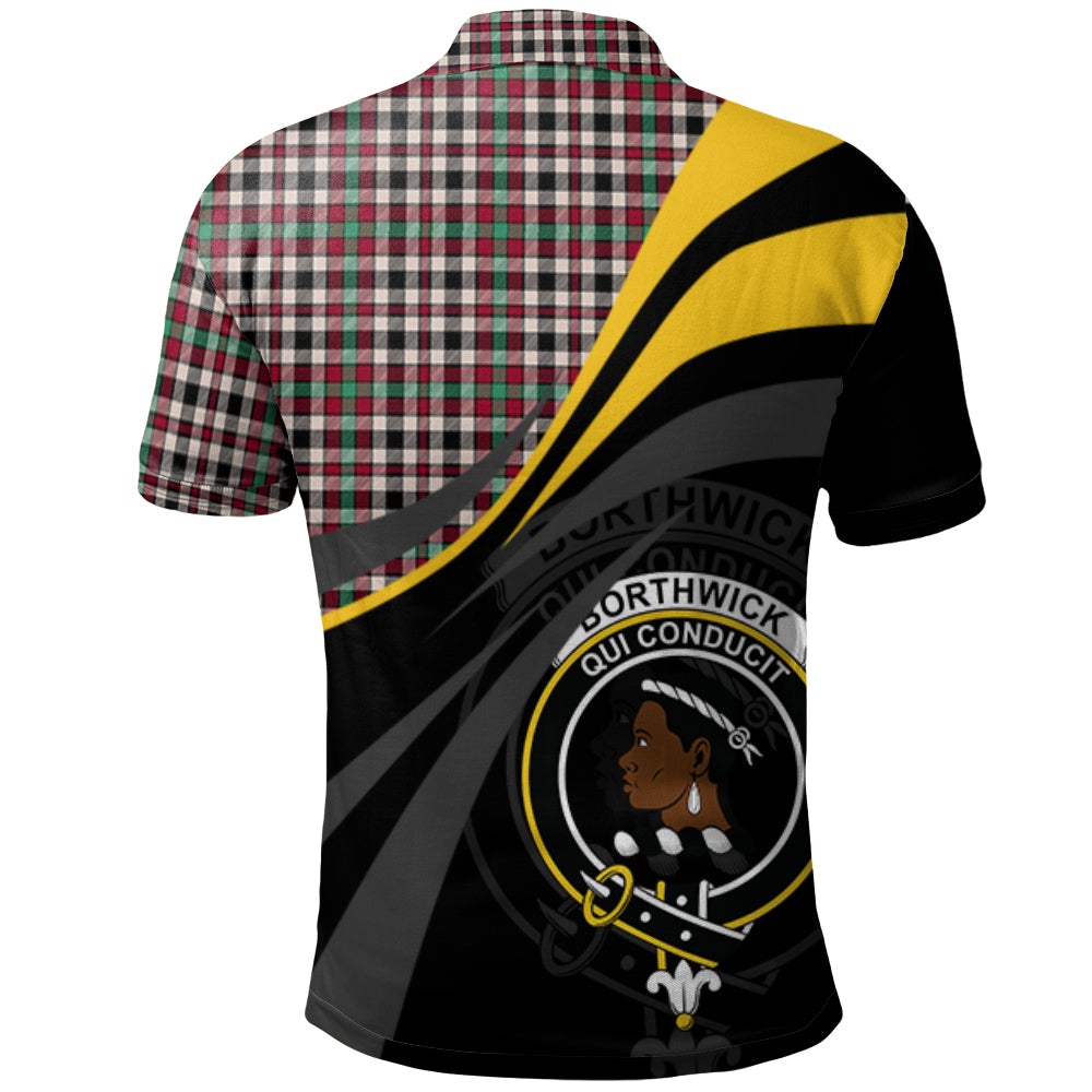 Clan Borthwick Dress Ancient Tartan Polo Shirt - Royal Coat Of Arms Style RC74 Borthwick Dress Ancient Tartan Tartan Polo   