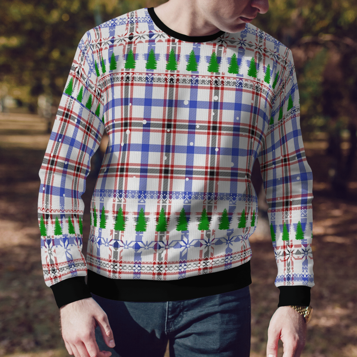 Clan Boswell Modern Tartan Christmas Ugly Sweater YF62 Boswell Modern Tartan Tartan Ugly Sweater   