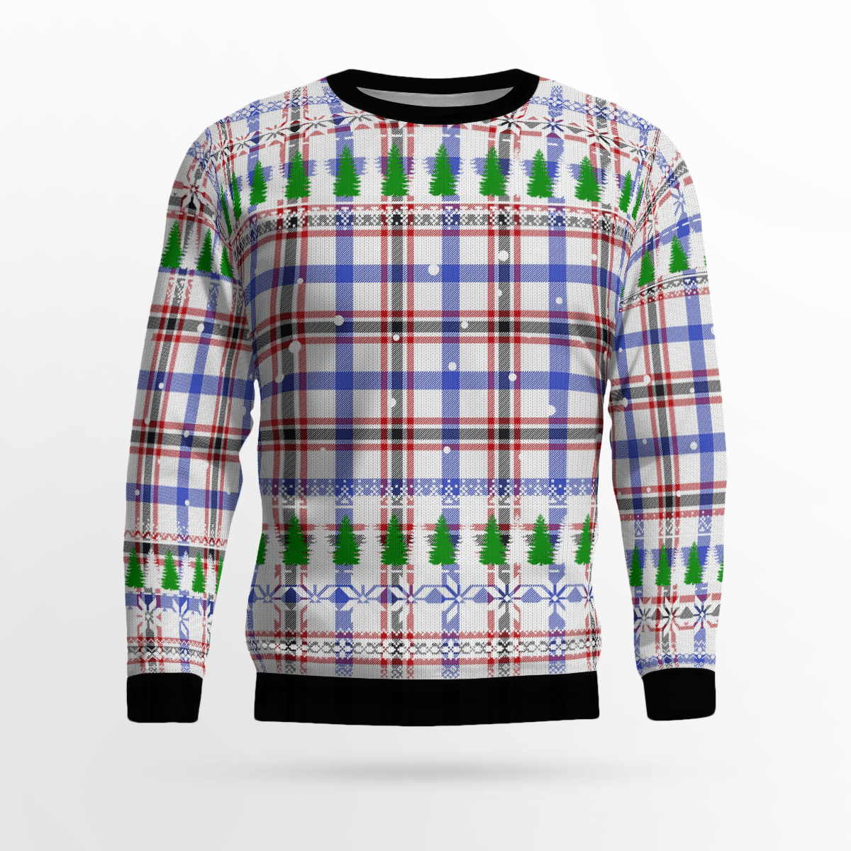 Clan Boswell Modern Tartan Christmas Ugly Sweater YF62 Boswell Modern Tartan Tartan Ugly Sweater   