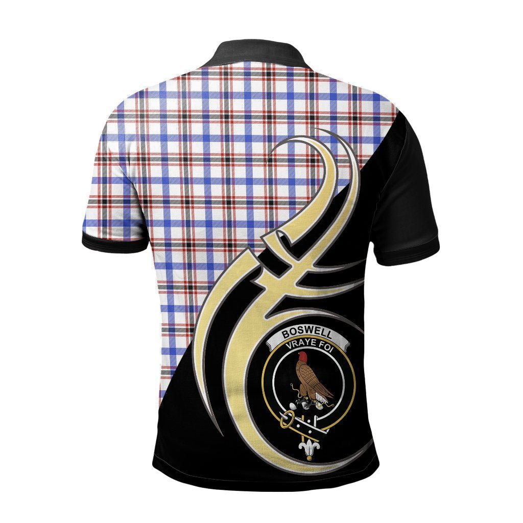 Clan Boswell Modern Tartan Polo Shirt - Believe In Me Style FQ69 Boswell Modern Tartan Tartan Polo   