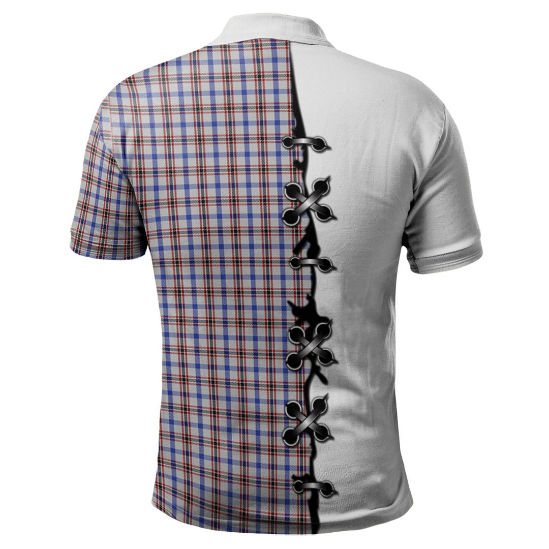 Clan Boswell Tartan Polo Shirt - Lion Rampant And Celtic Thistle Style DP93 Boswell Tartan Tartan Polo   