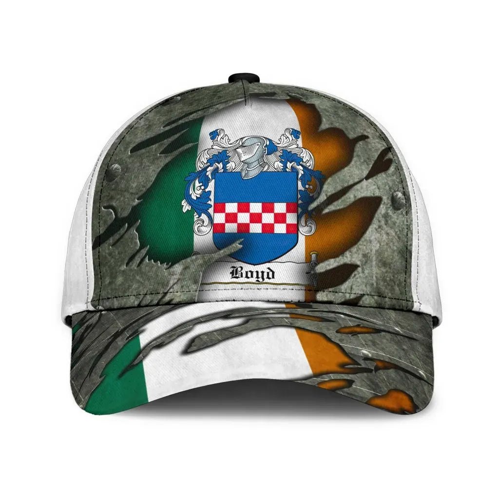 Clan Boyd Coat Of Arms - Irish Family Crest Classic Cap AY76 Boyd Coat Of Arms Irish Cap   