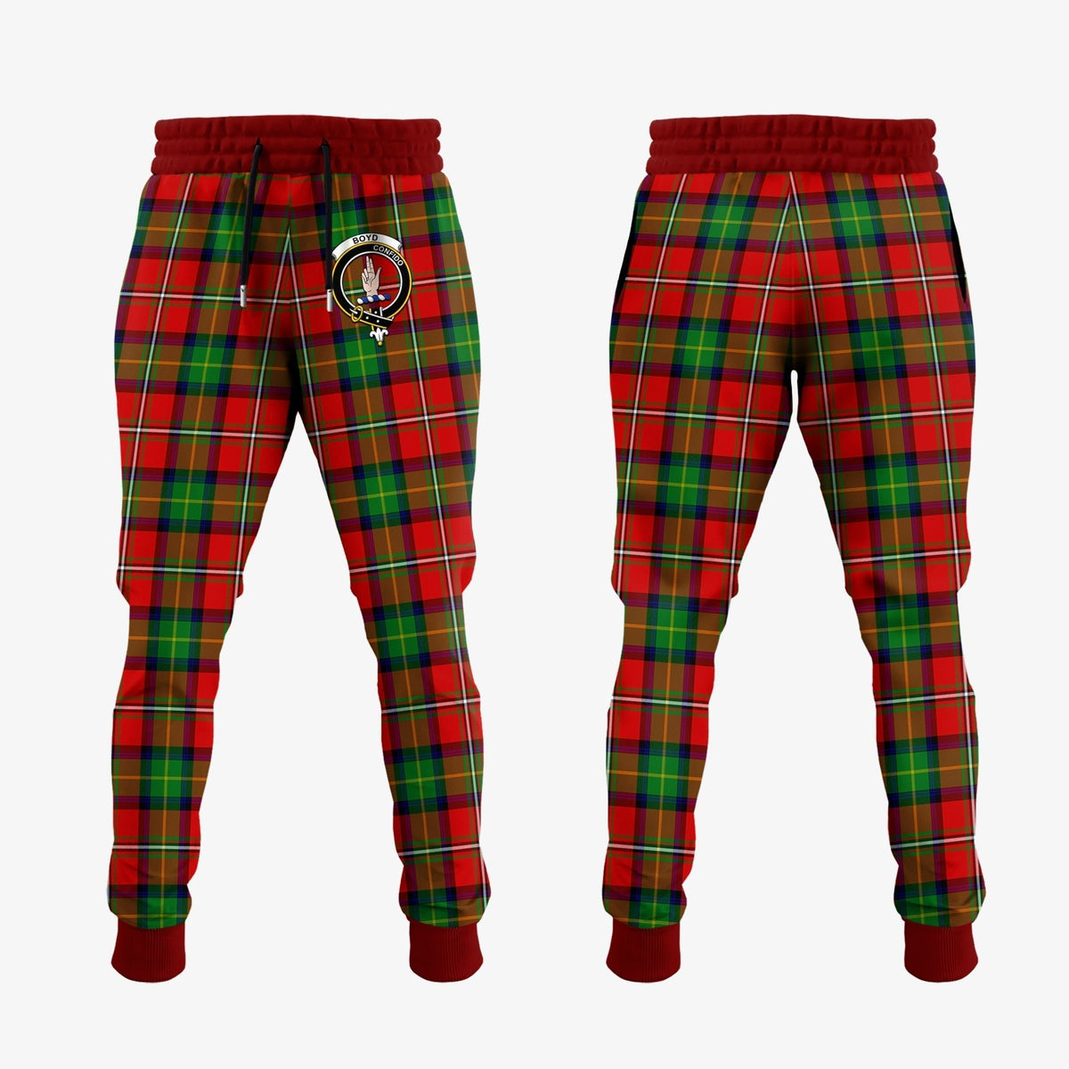 Clan Boyd Modern Tartan Crest Jogger Sweatpants LL88 Clan Boyd Tartan Today   