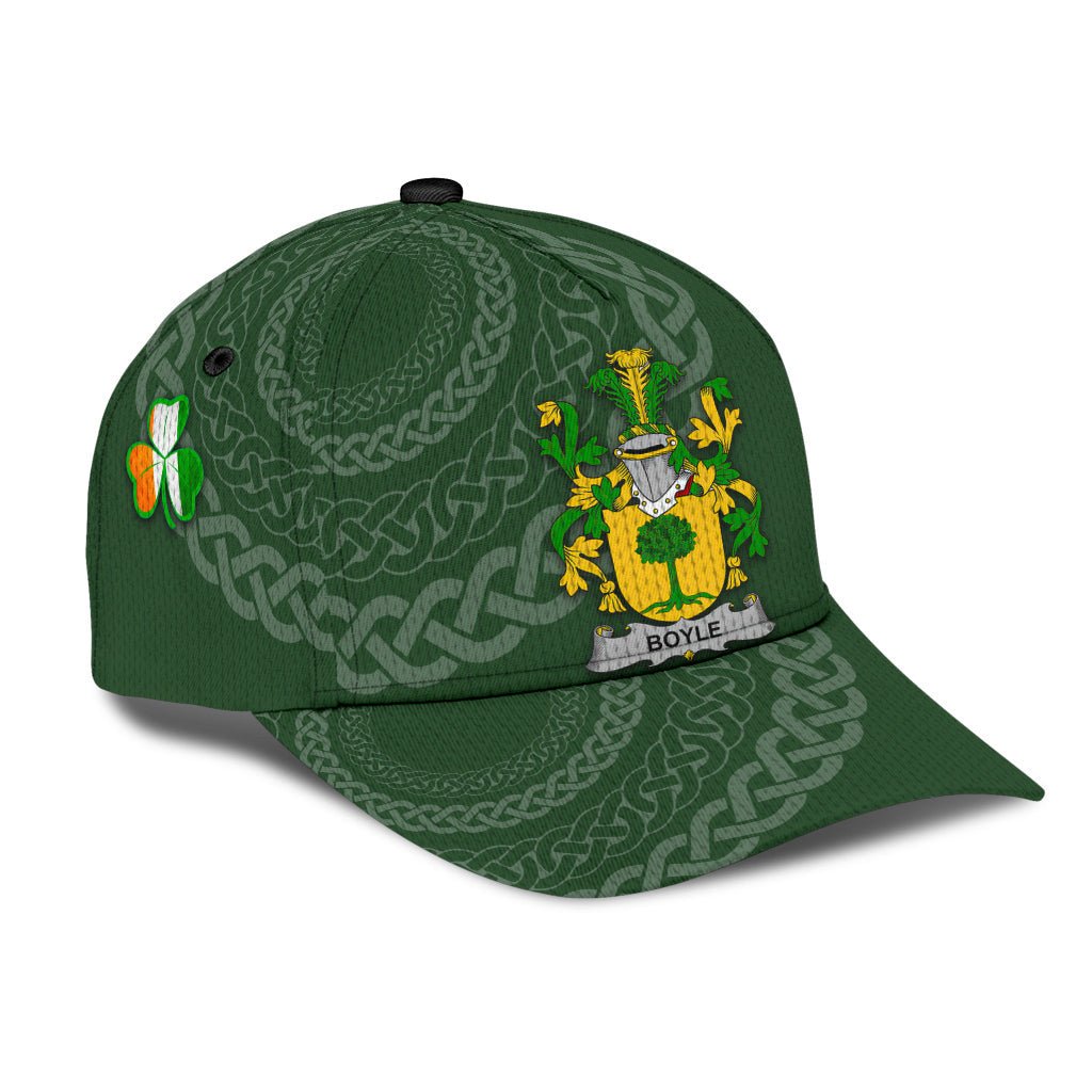 Clan Boyle Coat Of Arms - Irish Family Crest St Patrick's Day Classic CapPZ27 Classic Cap - Boyle Coat Of Arms St Patrick's Day Classic Cap Irish Cap   