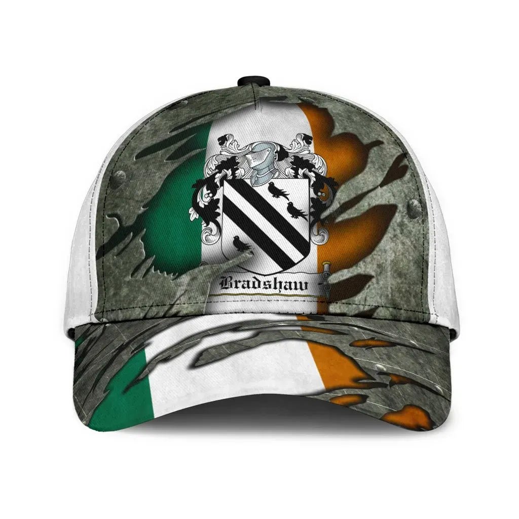 Clan Bradshaw Coat Of Arms - Irish Family Crest Classic Cap PW19 Bradshaw Coat Of Arms Irish Cap   