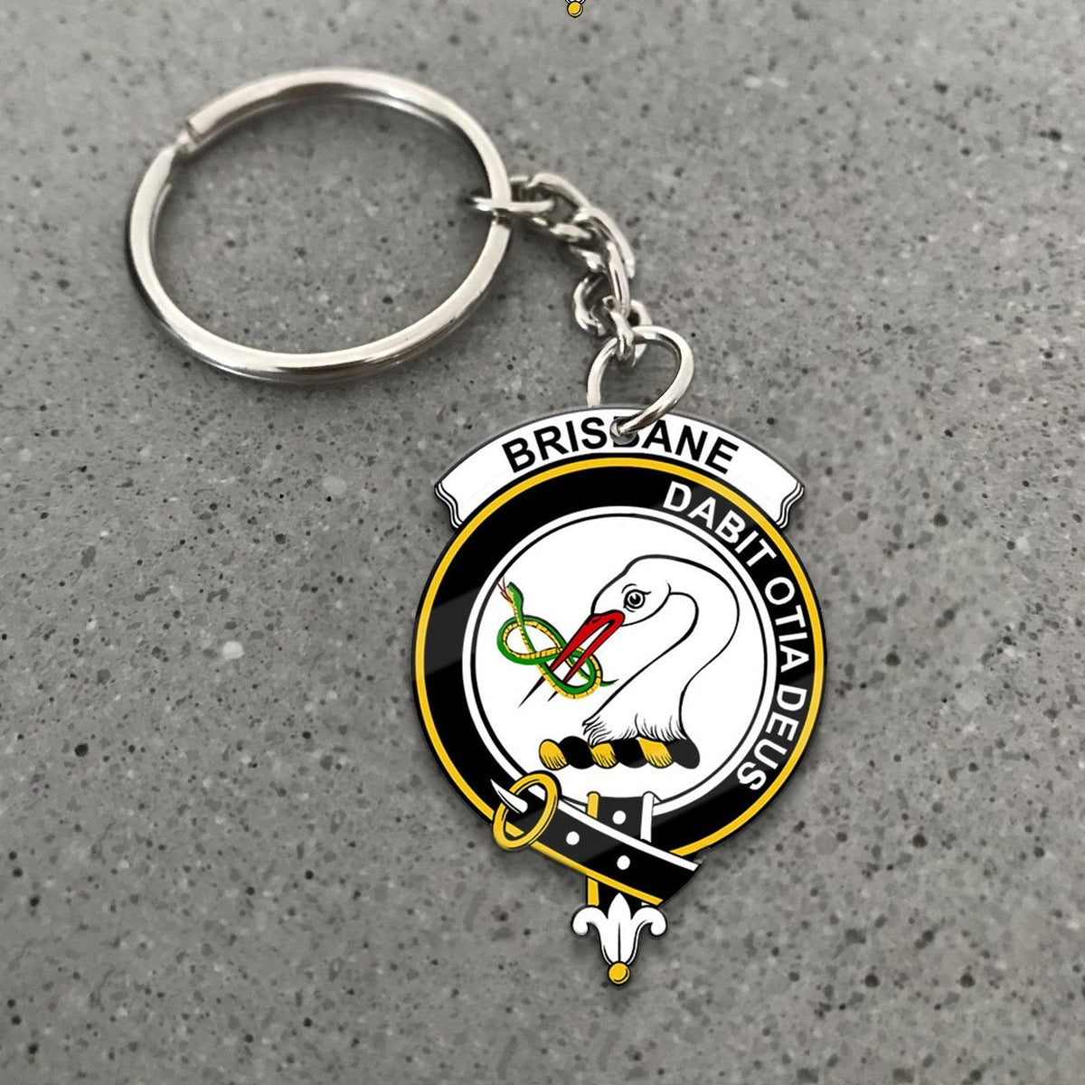 Clan Brisbane Tartan Crest Keychain IC97 Clan Brisbane Tartan Today   