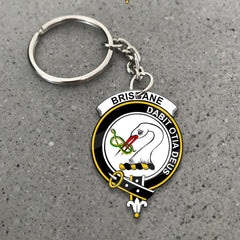 Clan Brisbane Tartan Crest Keychain IC97 Clan Brisbane Tartan Today   