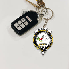 Clan Brisbane Tartan Crest Keychain IC97 Clan Brisbane Tartan Today   