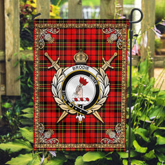 Clan Brodie Modern Tartan Crest Garden Flag  - Celtic Thistle  FE46 Clan Brodie Tartan Today   