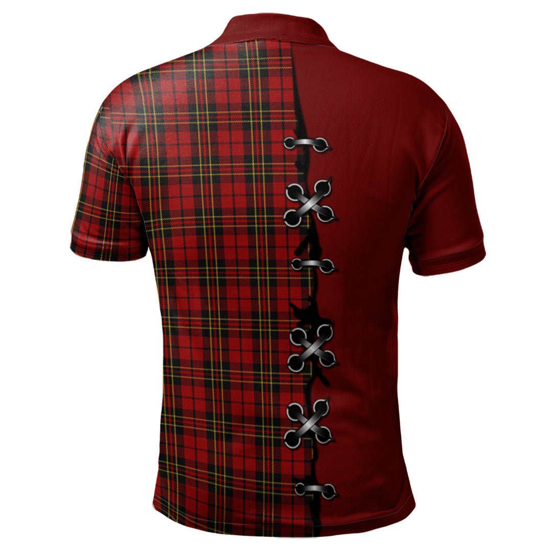 Clan Brodie Tartan Polo Shirt - Lion Rampant And Celtic Thistle Style SP68 Brodie Tartan Tartan Polo   