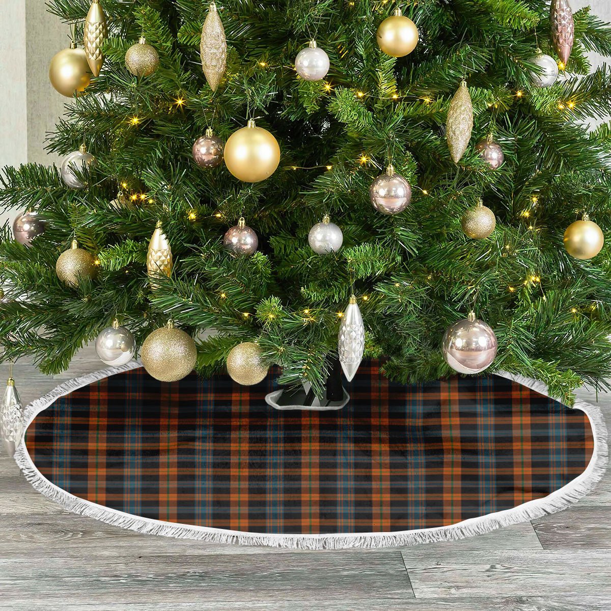 Clan Broun Ancient Tartan Christmas Tree Skirt CS43 Broun Ancient Tartan Tartan Christmas   