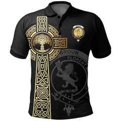 Clan Broun Clan Unisex Polo Shirt - Celtic Tree Of Life NK63 Broun Tartan Tartan Polo   