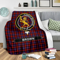 Clan Broun Family Tartan Crest BlanketsKD16 Clan Brown / Broun Tartan Today   