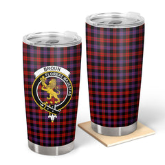 Clan Broun Modern Tartan Crest Tumbler SR95 Clan Brown / Broun Tartan Today   