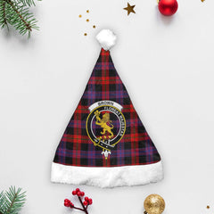 Clan Brown Modern Tartan Crest Christmas Santa Hat LK79 Brown Modern Tartan Tartan Santa Hat   