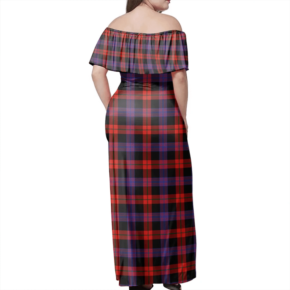 Clan Brown Modern Tartan Hawaii Dress BT15 Clan Brown / Broun Tartan Hawaii Dress   