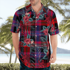 Clan Brown Modern Tartan Scottish Lion Hawaiian Shirt NZ96 Brown Modern Tartan Tartan Hawaii Shirt   