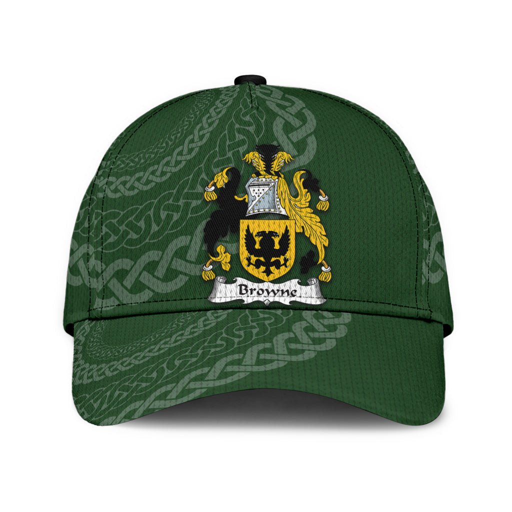 Clan Browne Coat Of Arms - Irish Family Crest St Patrick's Day Classic CapFA28 Classic Cap - Browne Coat Of Arms St Patrick's Day Classic Cap Irish Cap   