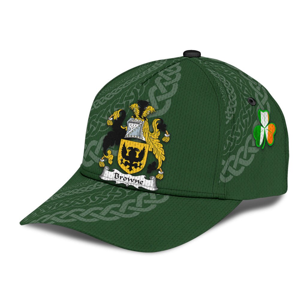 Clan Browne Coat Of Arms - Irish Family Crest St Patrick's Day Classic CapFA28 Classic Cap - Browne Coat Of Arms St Patrick's Day Classic Cap Irish Cap   