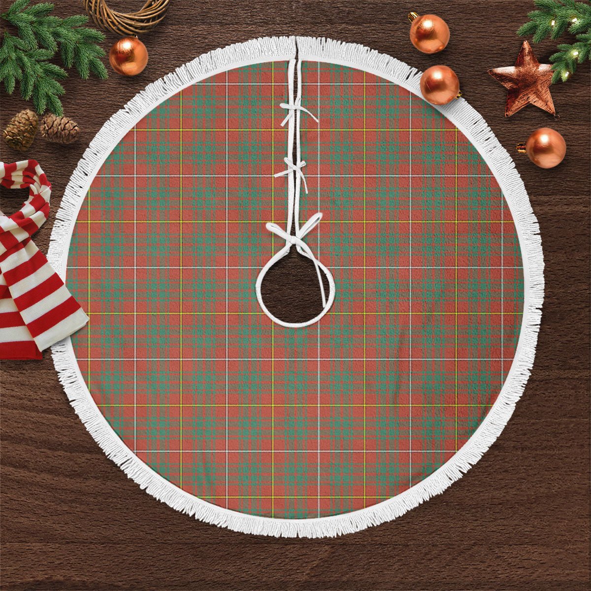 Clan Bruce Ancient Tartan Christmas Tree Skirt JC35 Bruce Ancient Tartan Tartan Christmas   