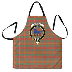 Clan Bruce Ancient Tartan Crest Apron TM26 Clan Bruce Tartan Today   