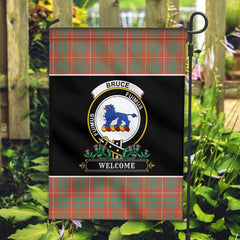 Clan Bruce Ancient Tartan Crest Garden Flag  - Welcome  ET97 Clan Bruce Tartan Today   