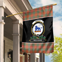 Clan Bruce Ancient Tartan Crest Garden Flag  - Welcome  ET97 Clan Bruce Tartan Today   