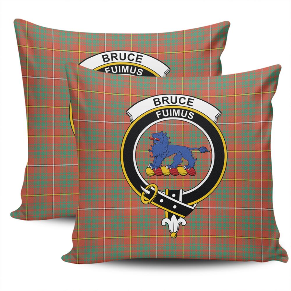 Clan Bruce Ancient Tartan Crest Pillow Cover DI35 Clan Bruce Tartan Today   