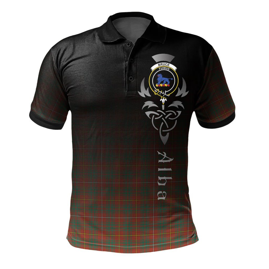 Clan Bruce Ancient Tartan Polo Shirt - Alba Celtic Style PU88 Bruce Ancient Tartan Tartan Polo   