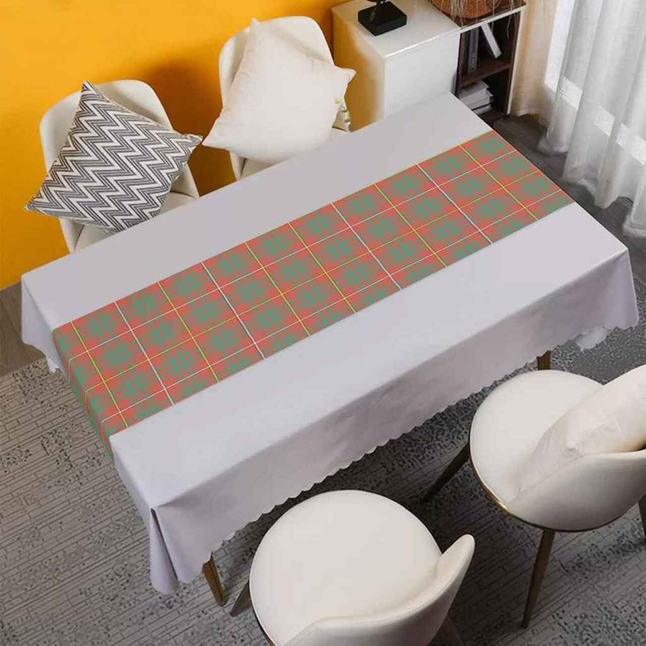 Clan Bruce Ancient Tartan Table Runner Cotton CL31 Bruce Ancient Tartan Tartan Table Runner   