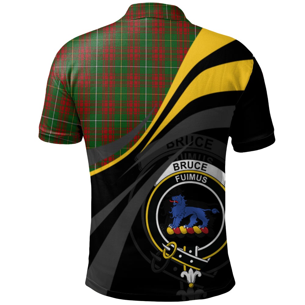 Clan Bruce Hunting Tartan Polo Shirt - Royal Coat Of Arms Style YS20 Bruce Hunting Tartan Tartan Polo   